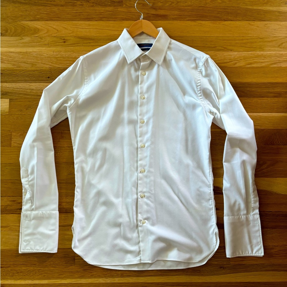 Broletto white dress shirt with french cuffs